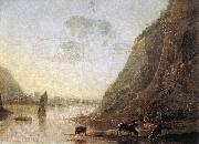 CUYP, Aelbert River-bank with Cows sd Spain oil painting reproduction
